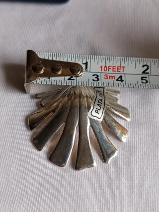 Colgante Concha Compostela Plata 925 sin uso