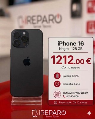 iPhone 16 Negro 128GB