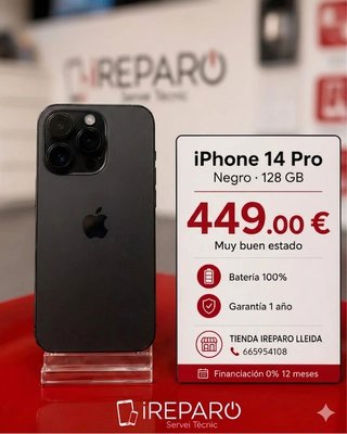 iPhone 14 Pro 128GB Negro