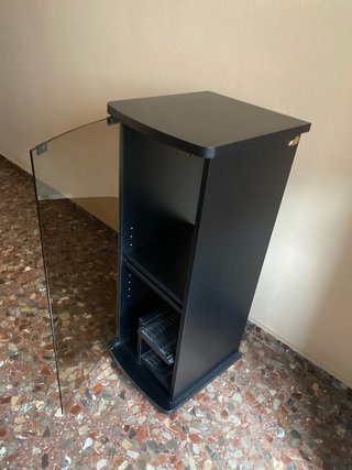 Mueble madera equipo música negro