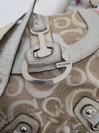 Borsa a tracolla Guess Y2K beige/oro