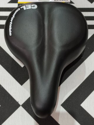 Sillín Bici Dunlop Gel Cómodo Negro