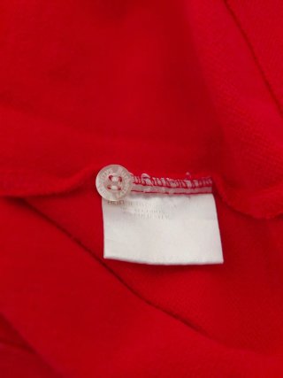 Polo Burberry Rojo Manga Larga Talla S/M