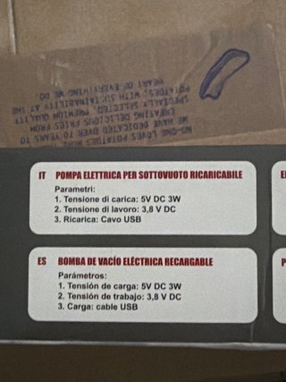 Pompa Elettrica Sottovuoto Ricaricabile