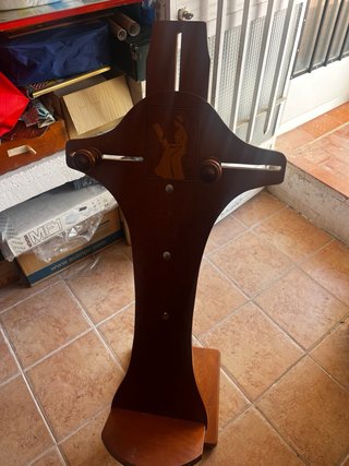 Soporte madera bolillos encaje de cojín