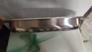 Lasagnera Piatto da portata rettangolare acciaio