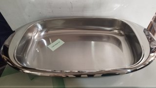 Lasagnera Piatto da portata rettangolare acciaio