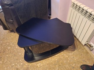 Mesa giratoria TV con ruedas