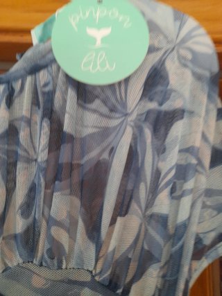 Vestido azul y blanco sin estrenar