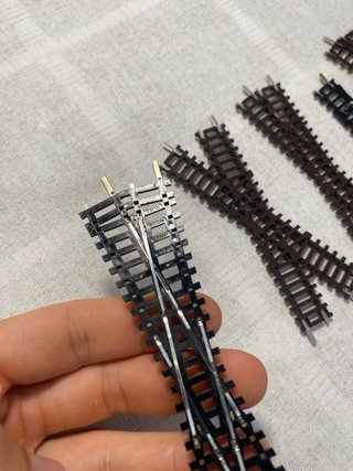 5 Desvíos fijos Roco + 1 Desvío Trix