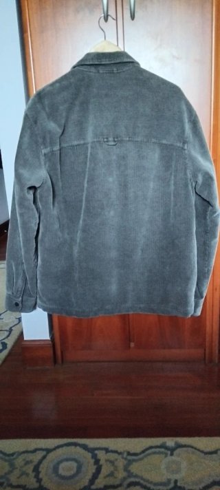 Sobrecamisa pana gris Zara