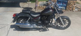 Moto Custom Daelim 125cc Negra y Roja
