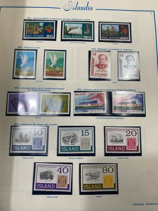 Álbum Sellos Nuevos Dinamarca, Finlandia, Islandia