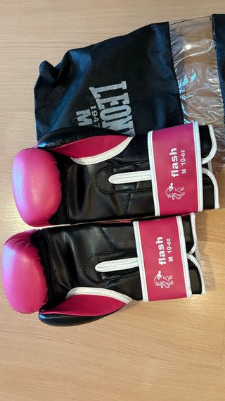 Guantes de Boxeo Leone Mujer Rosa Talla M