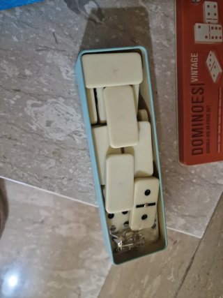 Set Domino Vintage Double-Six 28 Pezzi