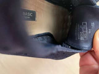Zapatos Zara piel mujer azul