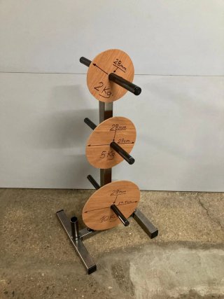 Soporte Discos de Pesas de 28 y 30 mm Decathlon