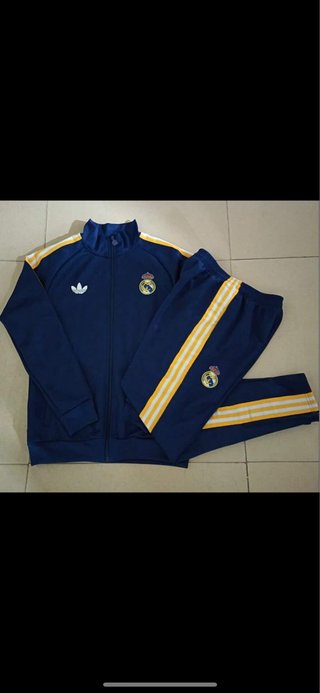 Chándal Real Madrid Adidas Azul y Dorado