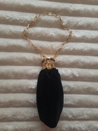 Bolso Limosnera Seda Auténtico 1900