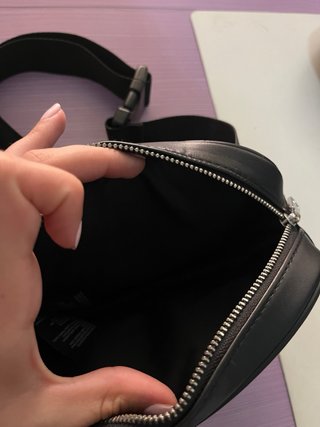 Bandolera negra acolchadas