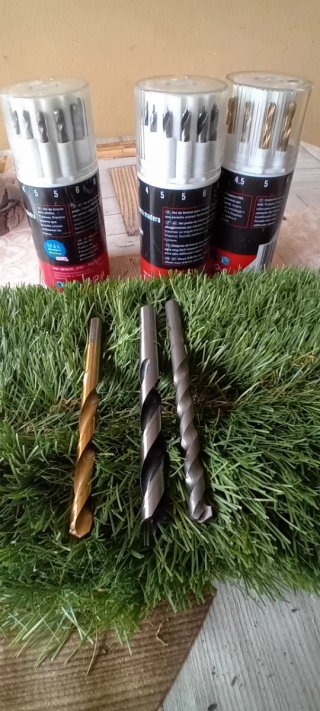 Juego de brocas para madera, hierro y cerámica