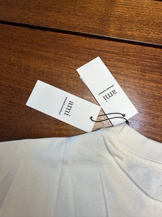 Camiseta Ami Corazón Pequeño Blanca Talla S