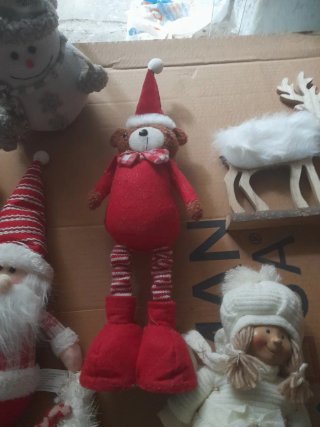 Addobbi Natalizi in Tessuto, Vetro e Legno