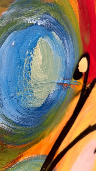 Cuadro lienzo pintado 120x90 cms