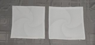 2 fodere federe copricuscini spirale optical 40x40