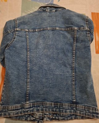 Chaqueta corta tejana ONLY azul