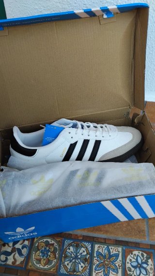 Zapatillas Adidas Samba Spezial Blancas Negras