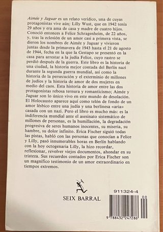 Libro Aímée y Jaguar - Erica Fischer