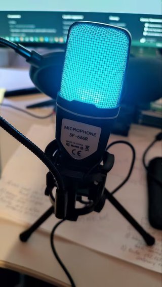 Micrófono RGB para streaming
