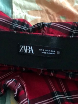 Pantaloni donna elasticizzati a quadri rossi