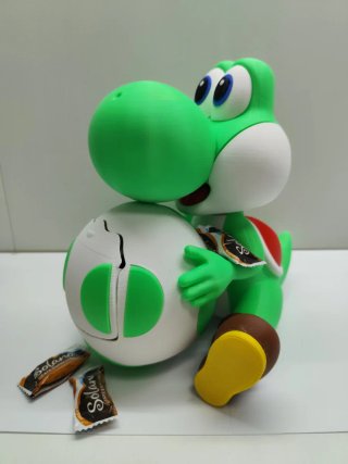 YOSHI PALOMITERO 3D. Filamentos de colores.