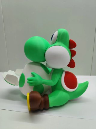 YOSHI PALOMITERO 3D. Filamentos de colores.