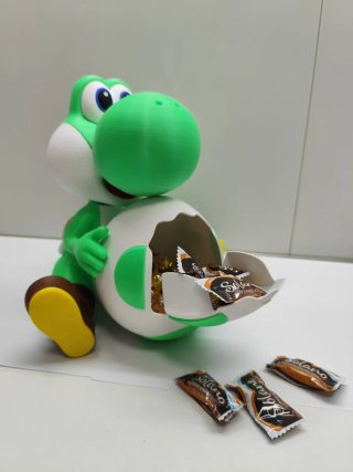 YOSHI PALOMITERO 3D. Filamentos de colores.