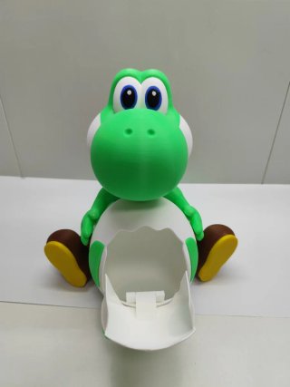 YOSHI PALOMITERO 3D. Filamentos de colores.