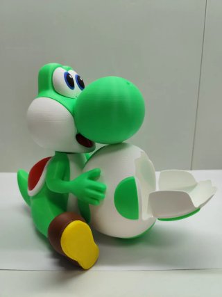 YOSHI PALOMITERO 3D. Filamentos de colores.