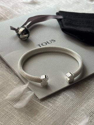 Pulsera Tous Oso Icon Mesh Plata y Acero