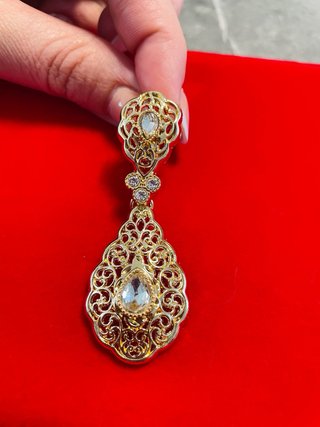 Aderezo Fallera Oro y Blanco