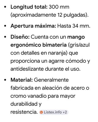 Llave ajustable Dexter 300mm