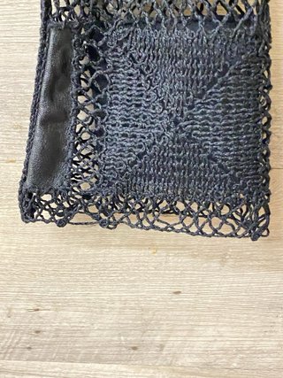 Blusa Zara Patchwork Negra Manga Larga