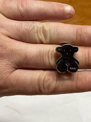 Anillo Tous Osito Grande plateado