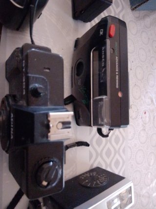Set di Fotocamere e Flash Vintage