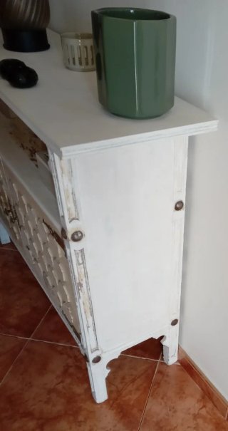 Mueble recibidor decapado y tratado