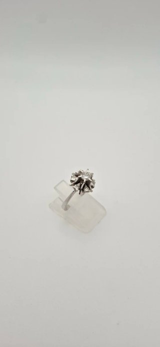 Anillo Oro Blanco 18k Diamante 0.20ct