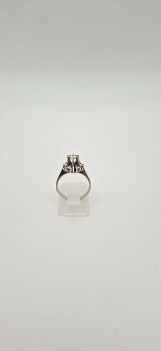 Anillo Oro Blanco 18k Diamante 0.20ct