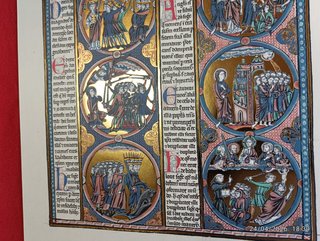 LIBRO FACSIMIL BIBLIA DE SAN LUIS,MOLEIRO,HOJA