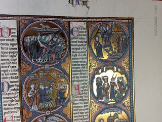 LIBRO FACSIMIL BIBLIA DE SAN LUIS,MOLEIRO,HOJA
